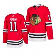 Camiseta Hockey Chicago Blackhawks Brendan Perlini Primera Autentico 2019-20 Rojo