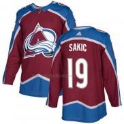 Camiseta Hockey Colorado Avalanche Joe Sakic Primera Autentico Stitched Rojo