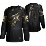 Camiseta Hockey Golden Edition Arizona Coyotes Shane Doan Retired Jugador Autentico Negro