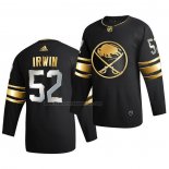 Camiseta Hockey Golden Edition Buffalo Sabres Matt Irwin Limited Autentico 2020-21 Negro