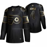 Camiseta Hockey Golden Edition Philadelphia Flyers Barry Ashbee Retired Jugador Autentico Negro