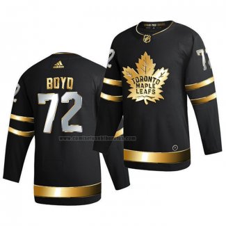 Camiseta Hockey Golden Edition Toronto Maple Leafs Travis Boyd Limited Autentico 2020-21 Negro