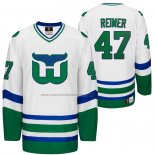 Camiseta Hockey Hartford Whalers James Reimer Heritage Night Throwback Blanco
