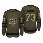 Camiseta Hockey Los Angeles Kings Tyler Toffoli 2018 Salute To Service Verde Militar