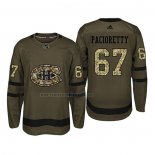 Camiseta Hockey Montreal Canadiens Max Pacioretty 2018 Salute To Service Verde Militar