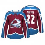 Camiseta Hockey Mujer Colorado Avalanche Colin Wilson Autentico Jugador Maroon