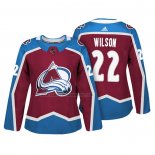 Camiseta Hockey Mujer Colorado Avalanche Colin Wilson Autentico Jugador Maroon