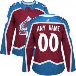 Camiseta Hockey Mujer Colorado Avalanche Personalizada Primera Rojo