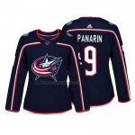 Camiseta Hockey Mujer Columbus Blue Jackets Artemi Panarin Autentico Jugador Azul