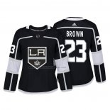 Camiseta Hockey Mujer Los Angeles Kings Dustin Brown Autentico Jugador Negro