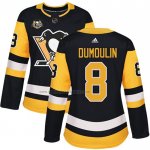 Camiseta Hockey Mujer Pittsburgh Penguins Brian Dumoulin 50 Anniversary Primera Premier Negro