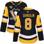 Camiseta Hockey Mujer Pittsburgh Penguins Brian Dumoulin 50 Anniversary Primera Premier Negro