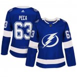 Camiseta Hockey Mujer Tampa Bay Lightning Matthew Peca Autentico Jugador Azul