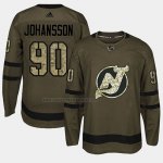 Camiseta Hockey New Jersey Devils Marcus Johansson 2018 Salute To Service Verde Militar