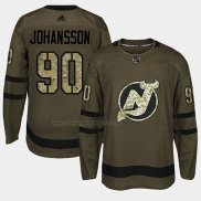 Camiseta Hockey New Jersey Devils Marcus Johansson 2018 Salute To Service Verde Militar