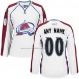 Camiseta Hockey Nino Colorado Avalanche Personalizada Segunda Blanco