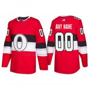 Camiseta Hockey Nino Ottawa Senators Personalizada Autentico 2017 100 Classic Rojo