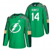 Camiseta Hockey Tampa Bay Lightning Chris Kunitz 2018 Dia de San Patricio Verde