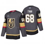 Camiseta Hockey Vegas Golden Knights Tj Tynan Bound Patch 2018 Stanley Cup Final Gris