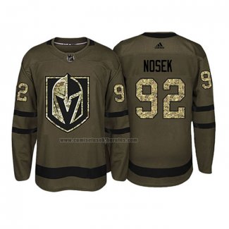 Camiseta Hockey Vegas Golden Knights Tomas Nosek 2018 Salute To Service Verde Militar