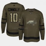 Camiseta Hockey Washington Capitals Brett Connolly 2018 Salute To Service Verde Militar