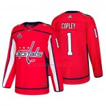 Camiseta Hockey Washington Capitals Pheonix Copley Bound Patch Stanley Cup Final Rojo