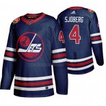 Camiseta Hockey Winnipeg Jets Lars Erik Sjoberg Heritage Classic 2019-20 Azul