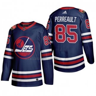 Camiseta Hockey Winnipeg Jets Mathieu Perreault Heritage Classic 2019-20 Azul