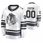 Camiseta Hockey 2019 All Star Chicago Blackhawks Personalizada Blanco