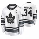 Camiseta Hockey 2019 All Star Toronto Maple Leafs Auston Matthews Blanco