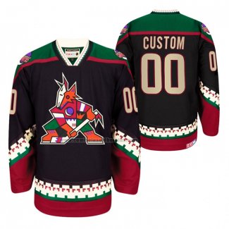 Camiseta Hockey Arizona Coyotes Personalizada Phoenix Heritage Vintage Negro