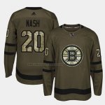 Camiseta Hockey Boston Bruins Riley Nash 2018 Salute To Service Verde Militar