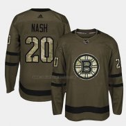 Camiseta Hockey Boston Bruins Riley Nash 2018 Salute To Service Verde Militar