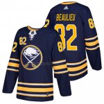 Camiseta Hockey Buffalo Sabres Nathan Beaulieu Primera Autentico 2018 Azul