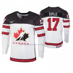 Camiseta Hockey Canada Will Cuylle 2019 Hlinka Gretzky Cup Blanco