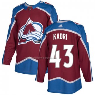 Camiseta Hockey Colorado Avalanche Kadri Primera Autentico Rojo