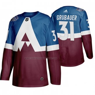Camiseta Hockey Colorado Avalanche Philipp Grubauer 2020 Stadium Series Azul