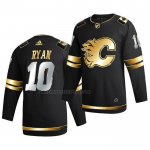 Camiseta Hockey Golden Edition Calgary Flames Derek Ryan Limited Autentico 2020-21 Negro