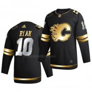 Camiseta Hockey Golden Edition Calgary Flames Derek Ryan Limited Autentico 2020-21 Negro