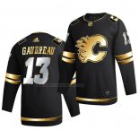 Camiseta Hockey Golden Edition Calgary Flames Johnny Gaudreau Limited Autentico 2020-21 Negro