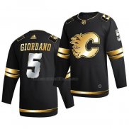 Camiseta Hockey Golden Edition Calgary Flames Mark Giordano Limited Autentico 2020-21 Negro