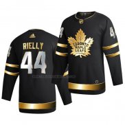 Camiseta Hockey Golden Edition Toronto Maple Leafs Morgan Rielly Limited Autentico 2020-21 Negro