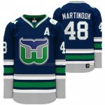 Camiseta Hockey Hartford Whalers Jordan Martinook Heritage Night Throwback Azul