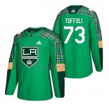 Camiseta Hockey Los Angeles Kings Tyler Toffoli 2018 Dia de San Patricio Verde