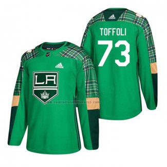 Camiseta Hockey Los Angeles Kings Tyler Toffoli 2018 Dia de San Patricio Verde
