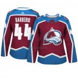 Camiseta Hockey Mujer Colorado Avalanche Mark Barberio Autentico Jugador Maroon