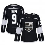 Camiseta Hockey Mujer Los Angeles Kings Adrian Kempe Autentico Jugador Negro