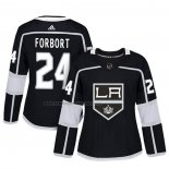 Camiseta Hockey Mujer Los Angeles Kings Derek Forbort Autentico Jugador Negro
