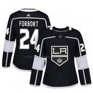 Camiseta Hockey Mujer Los Angeles Kings Derek Forbort Autentico Jugador Negro