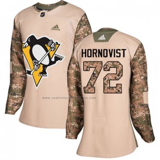Camiseta Hockey Mujer Pittsburgh Penguins Patric Hornqvist Autentico 2017 Veterans Day Camuflaje